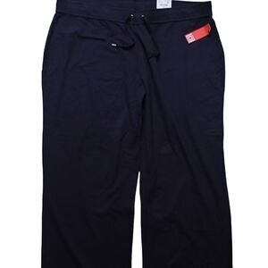 Liz Claiborne Sport 3X Navy Knit Pants NEW